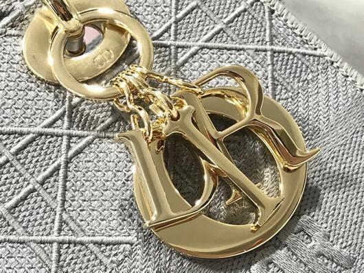 Dior M0565 Lady Dior Medium Tote Bag M950 Gray
