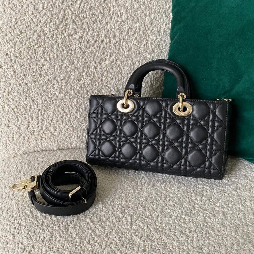 Dior M0540 Lady D-joy Bag Black Cannage Calfskin