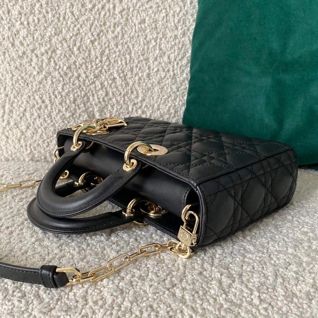 Dior M0540 Lady D-joy Bag Black Cannage Calfskin