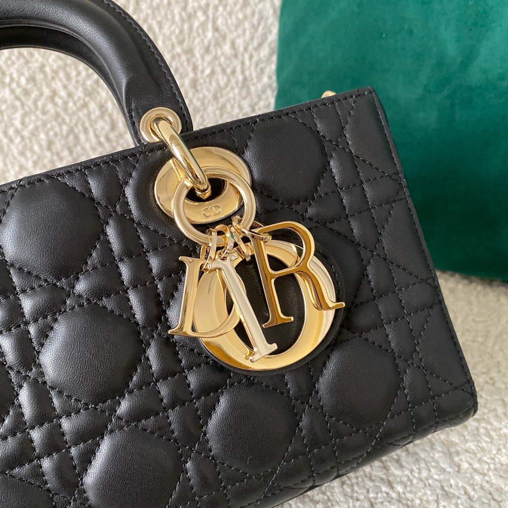 Dior M0540 Lady D-joy Bag Black Cannage Calfskin