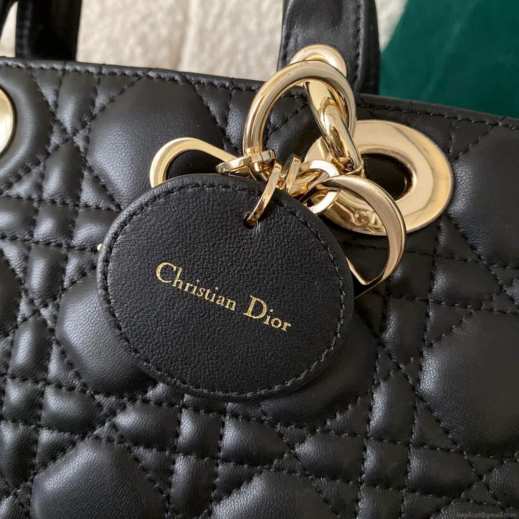 Dior M0540 Lady D-joy Bag Black Cannage Calfskin