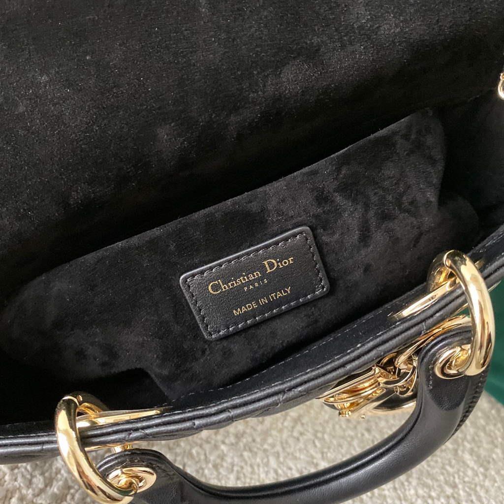 Dior M0540 Lady D-joy Bag Black Cannage Calfskin