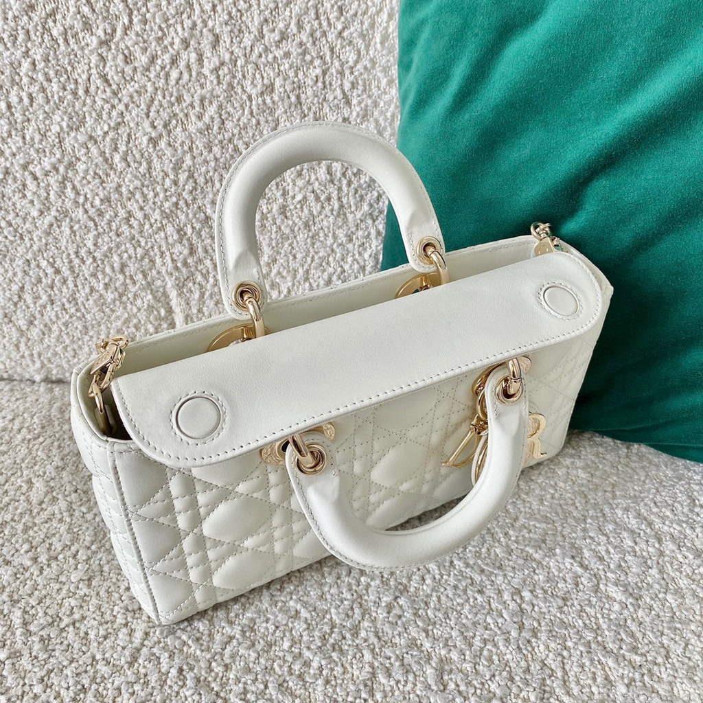 Dior M0540 Lady D-joy Bag White Cannage Calfskin