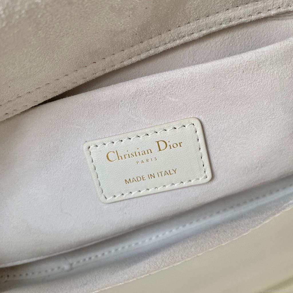 Dior M0540 Lady D-joy Bag White Cannage Calfskin