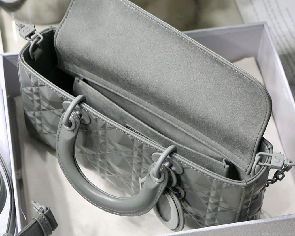 Dior M0540 Lady D-joy Bag Grey Cannage Calfskin