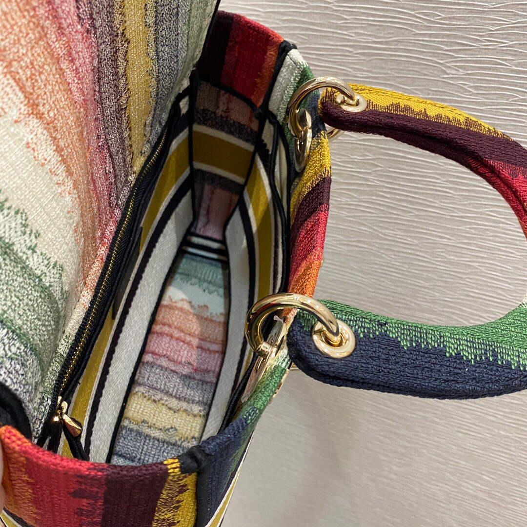 Dior M0565 Medium Lady D-lite Embroidery Bag colourful