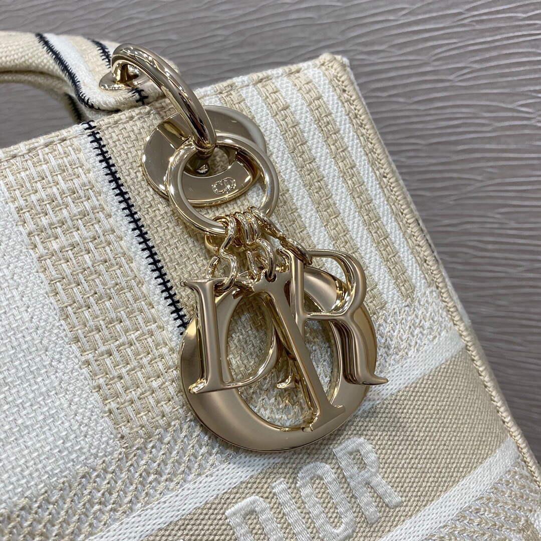Dior M0565 Medium Lady D-lite Embroidery Bag