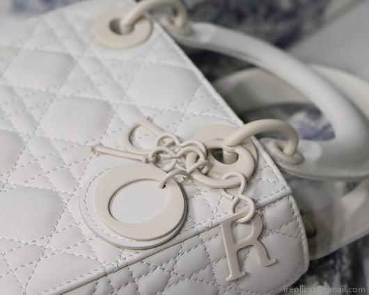 Dior M0505 Mini Dior Lady Bag Latte Cannage lambskin