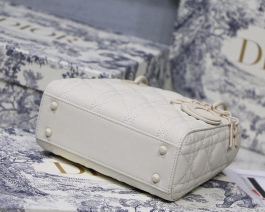 Dior M0505 Mini Dior Lady Bag Latte Cannage lambskin