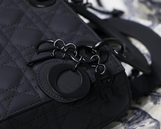 Dior M0505 Mini Dior Lady Bag Black Cannage lambskin