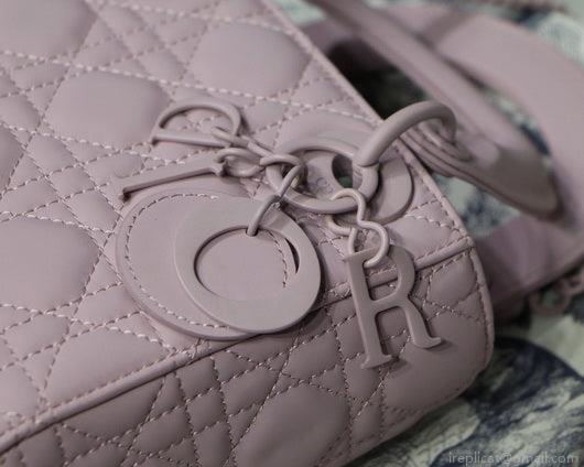 Dior M0505 Mini Dior Lady Bag Pink Cannage Lambskin