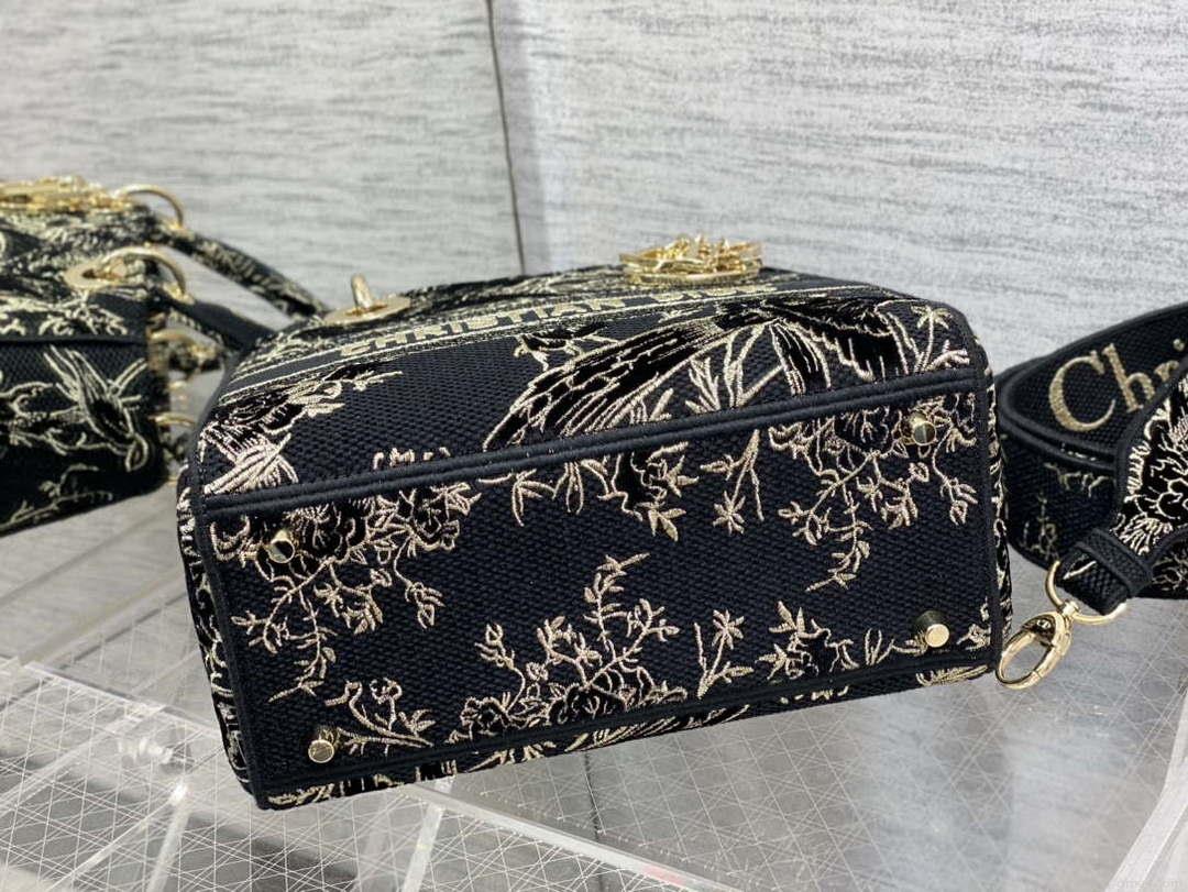 Dior M0565 Medium Lady D-Lite Multicolor Florilegio Embroidery M1025