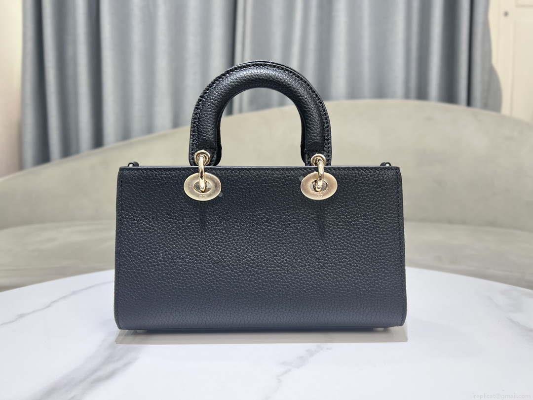Dior M1151 Small Lady D-Sire My ABCDior Bag Black Bull Leather