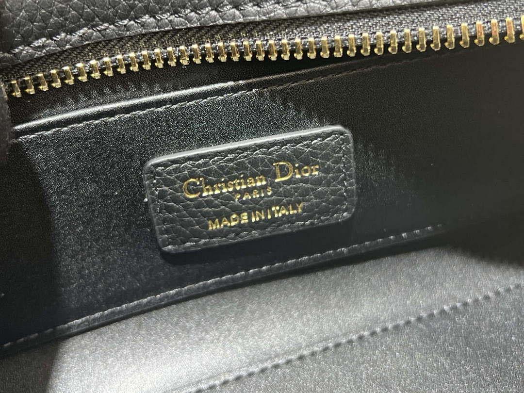Dior M1151 Small Lady D-Sire My ABCDior Bag Black Bull Leather