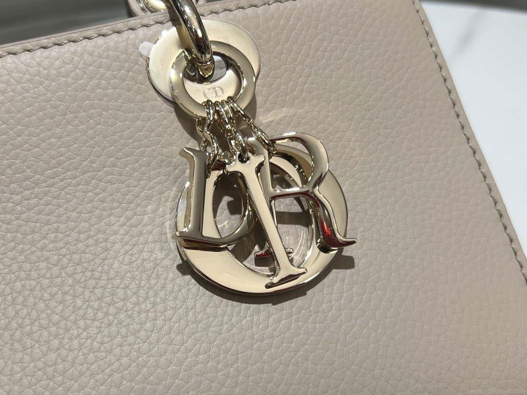 Dior M1151 Small Lady D-Sire My ABCDior Bag Nude Bull Leather