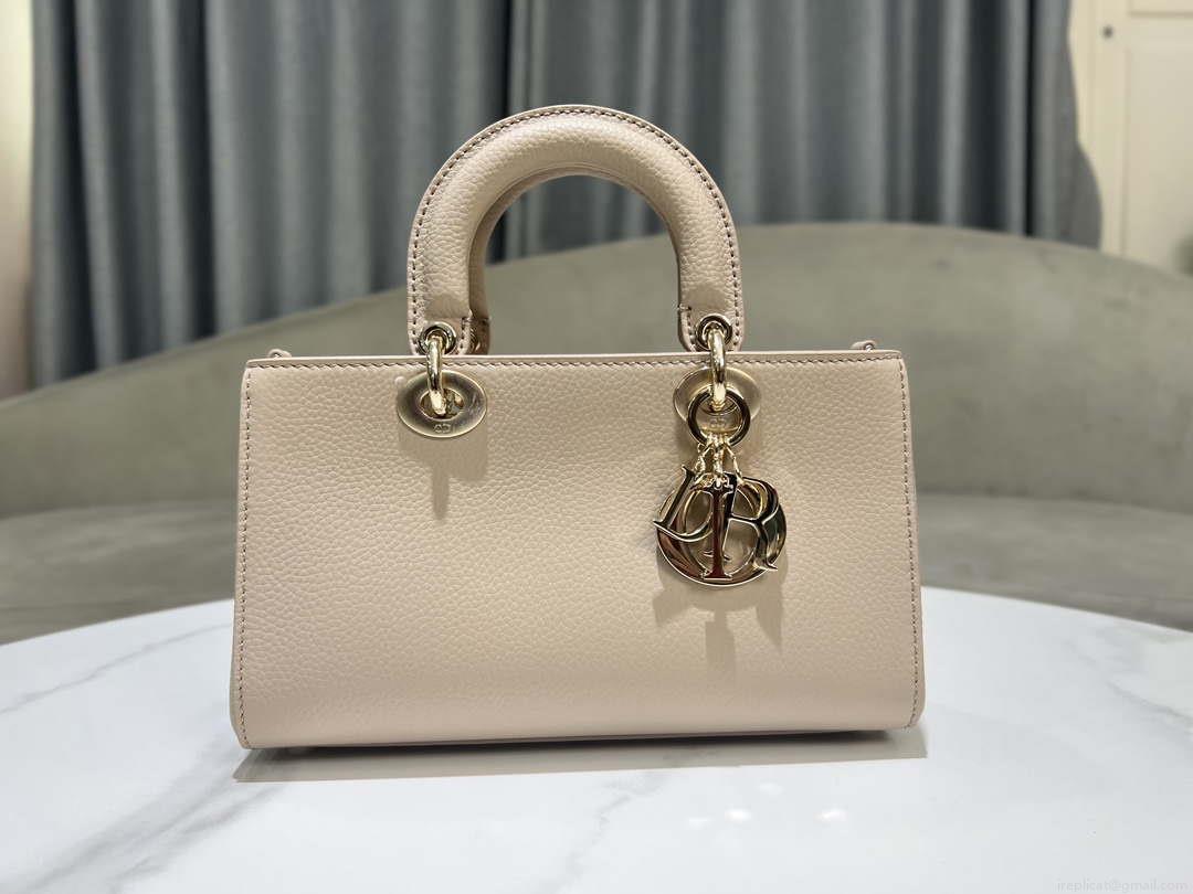 Dior M1151 Small Lady D-Sire My ABCDior Bag Nude Bull Leather