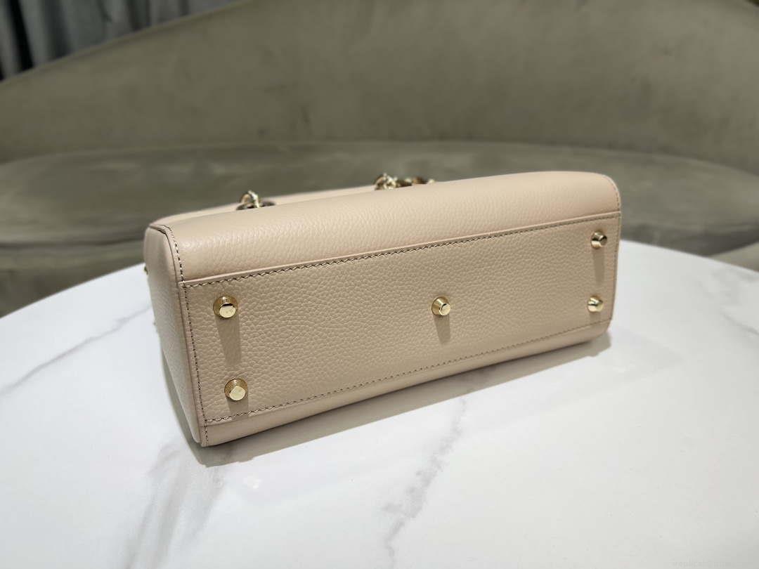Dior Medium Lady D-Sire My ABCDior Bag M1151 Nude Bull Leather