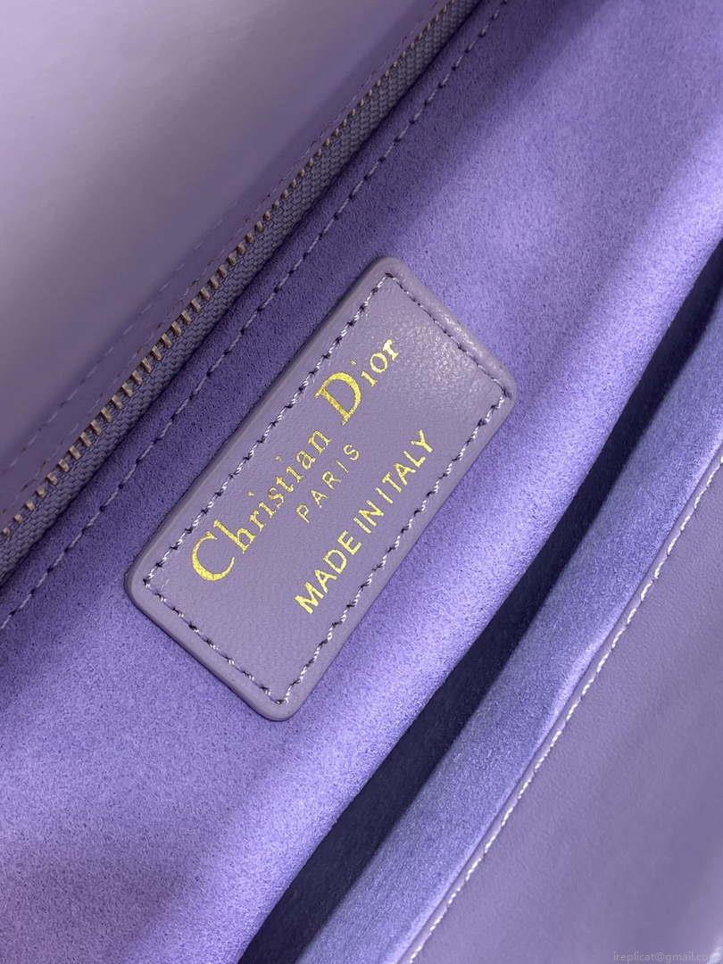 Dior M0531 Small Lady Dior Bag Purple Cannage Lambskin