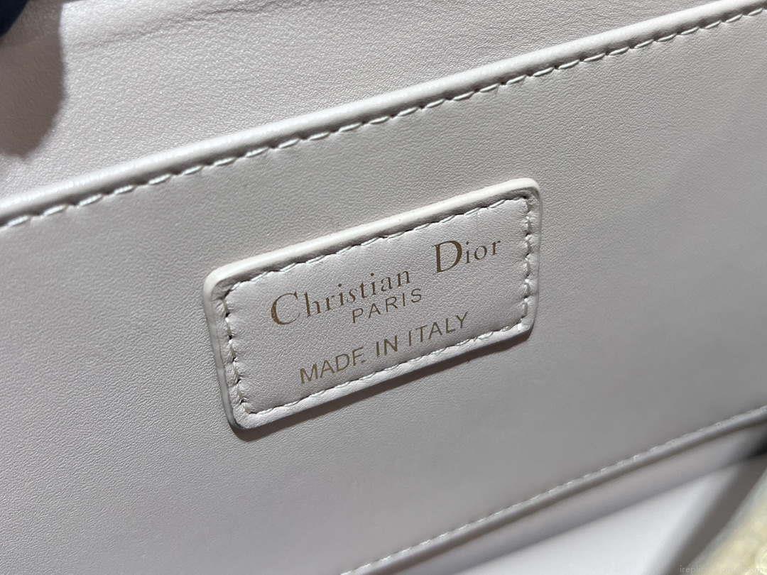 Dior M4402 Medium Dior Ange Bag Pink Macrocannage Calfskin