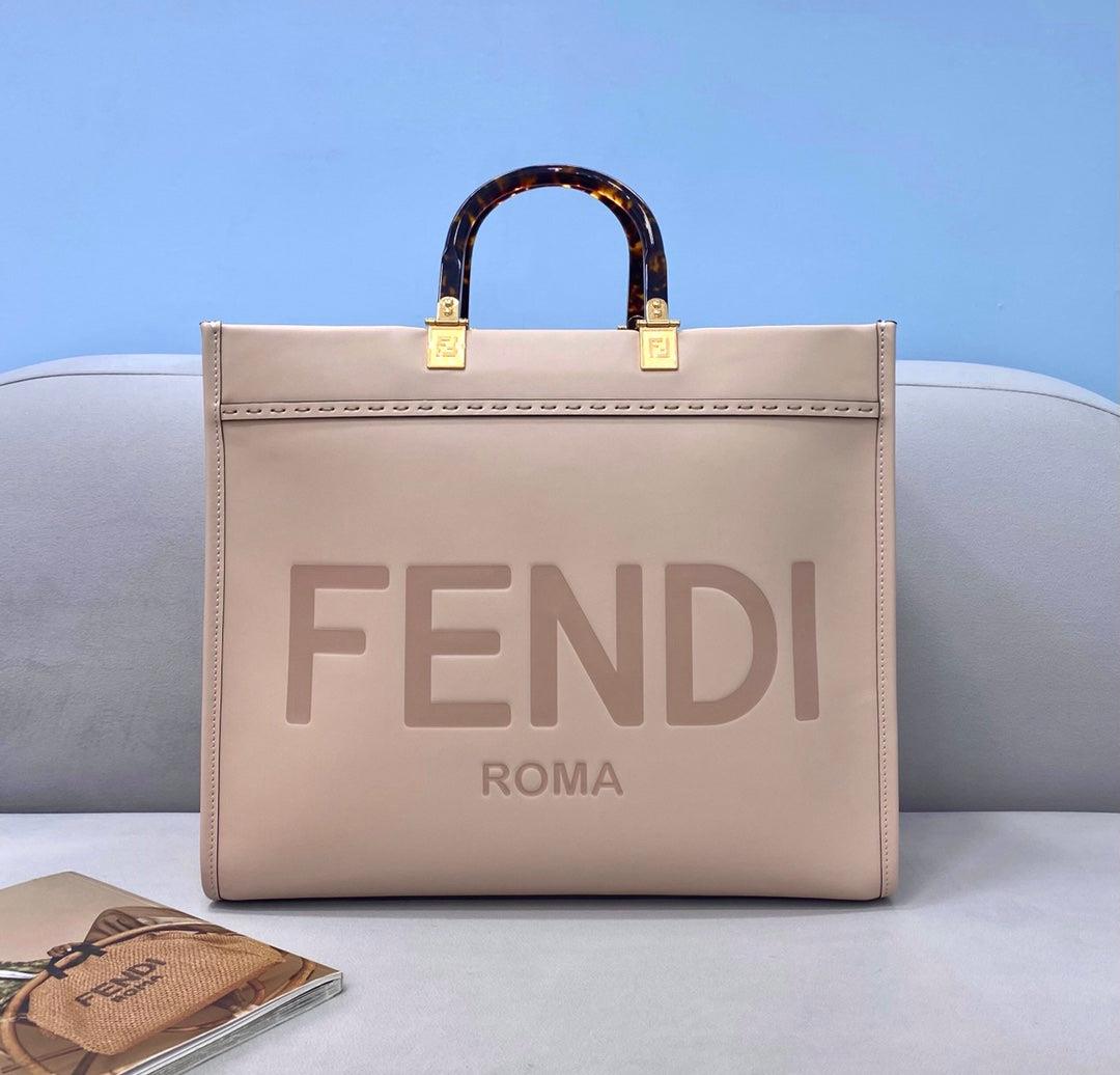 Fendi 8266S Sunshine Medium Bag 8BH386 Pink leather shopper