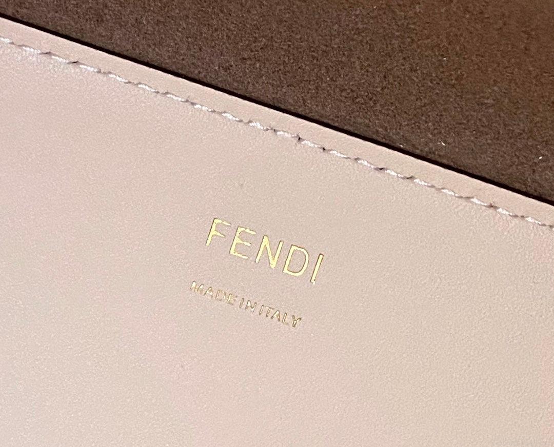 Fendi 8266S Sunshine Medium Bag 8BH386 Pink leather shopper