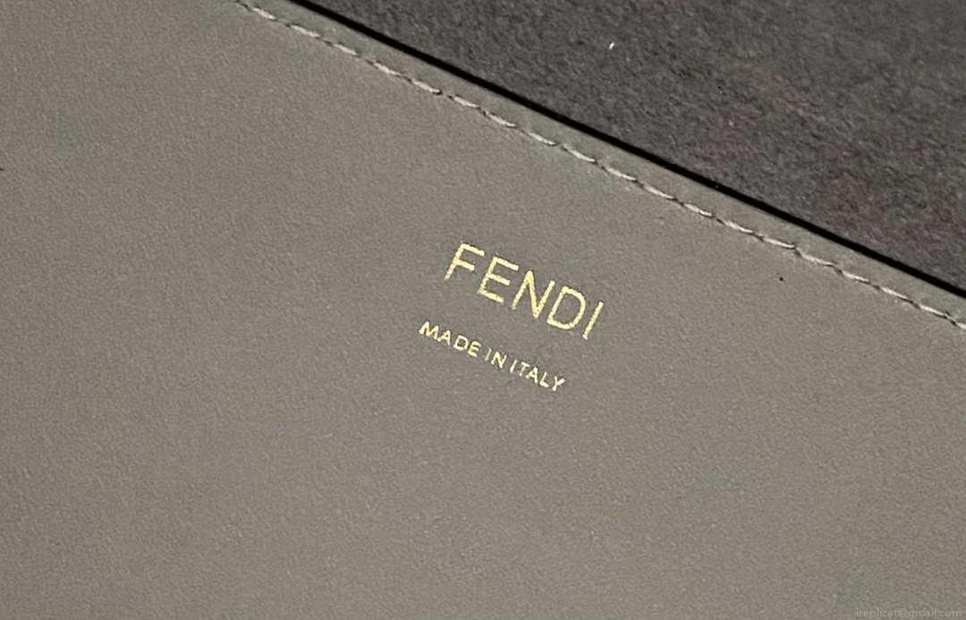 Fendi 8BH386 Sunshine Medium Bag 8266S Dark Grey leather shopper