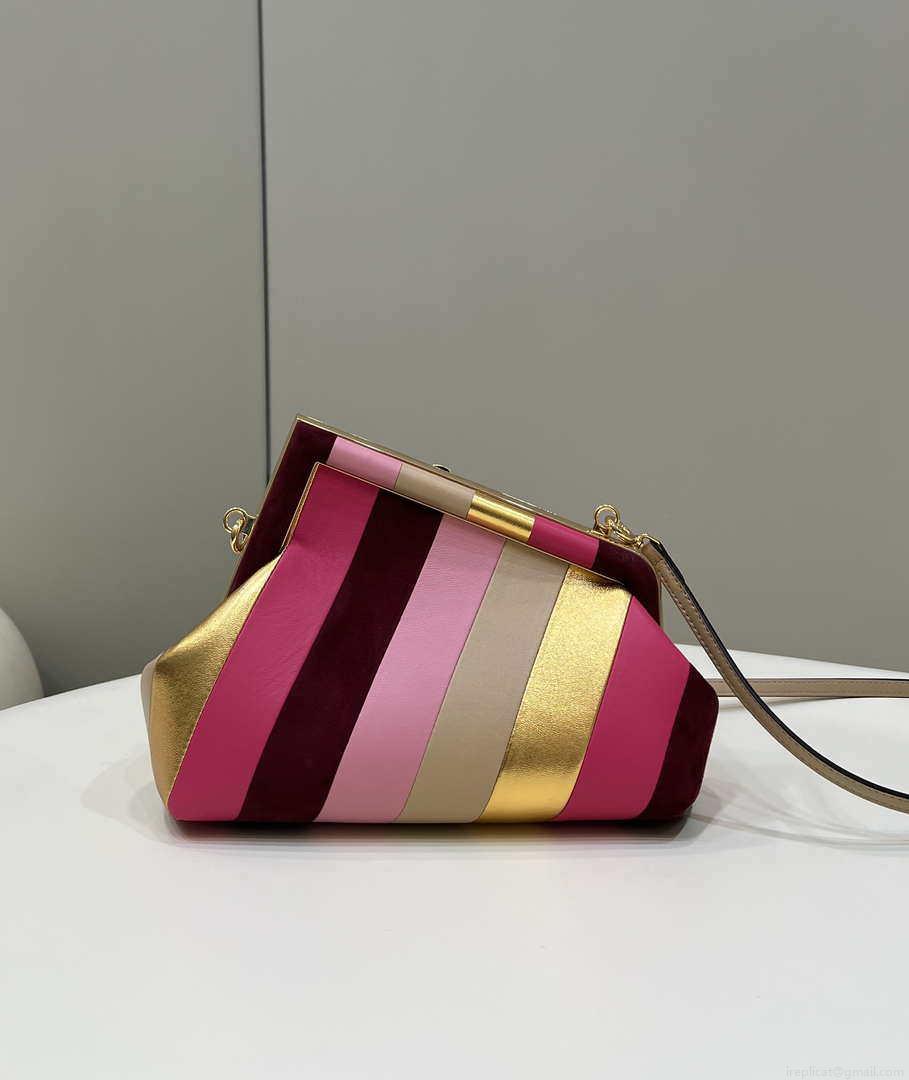 Fendi 8BP129 Fendi 8BP129 First Small Leathe bag with multicolour inlay 80018M