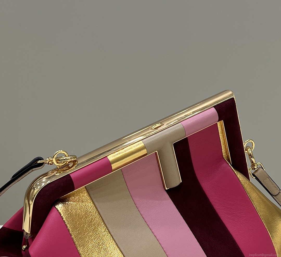 Fendi 8BP129 Fendi 8BP129 First Small Leathe bag with multicolour inlay 80018M