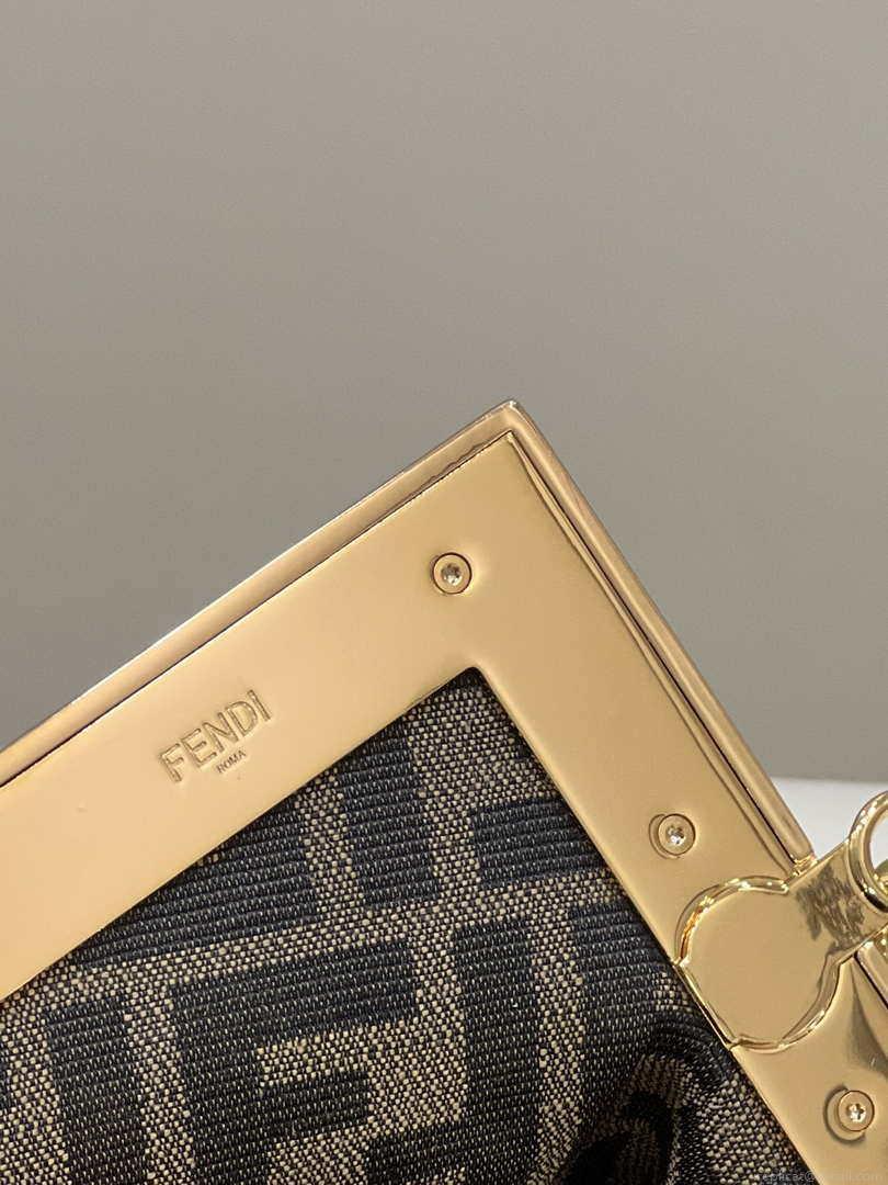 Fendi 8BP129 First Small Fuchsia leather bag 80018M Black