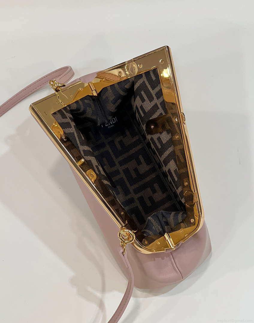 Fendi 8BP129 First Small Fuchsia leather bag 80018M Pink