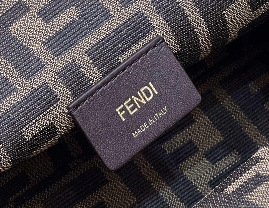 Fendi 8BP129 First Small Fuchsia leather and python leather bag 80018M White