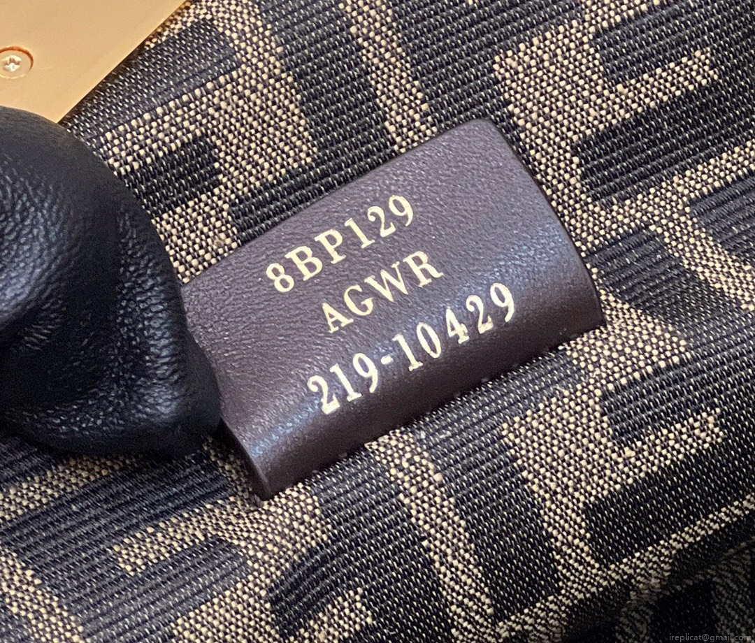 Fendi 8BP129 First Small Fuchsia leather and python leather bag 80018M White