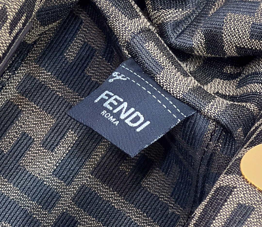 Fendi 8BP129 First Small Fuchsia leather and python leather bag 80018M White