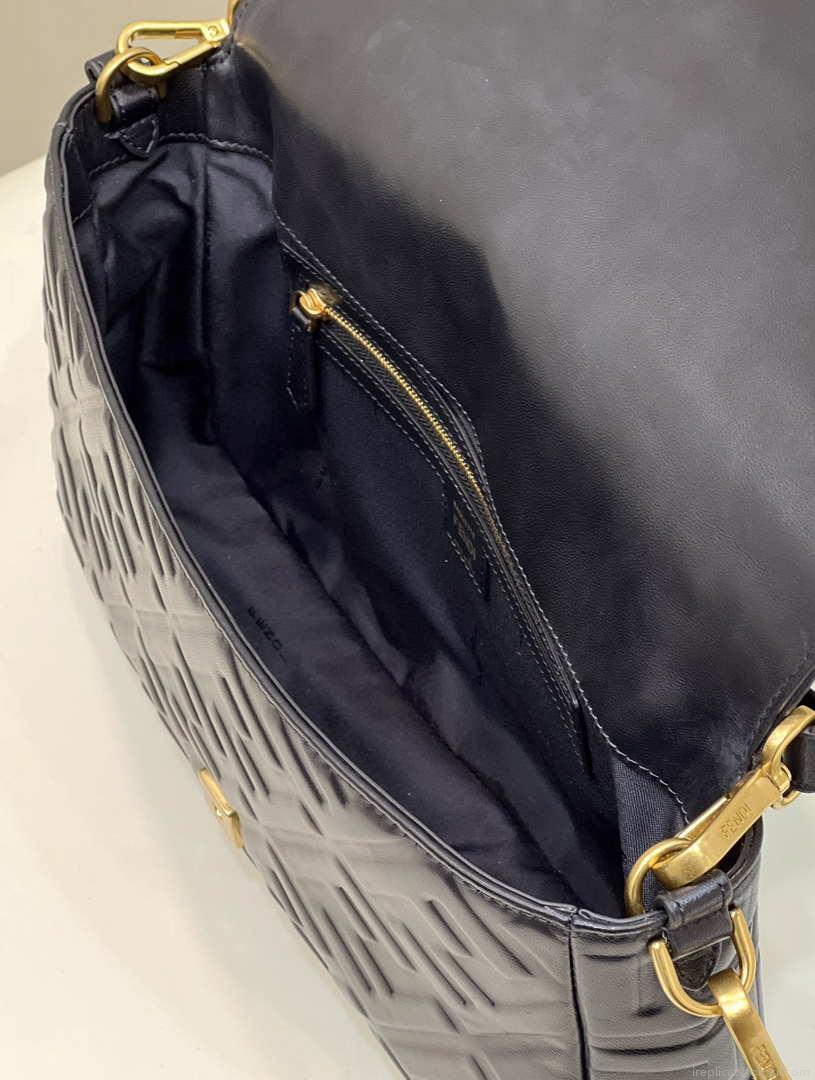 Fendi 8BR771 Baguette Large Black leather bag