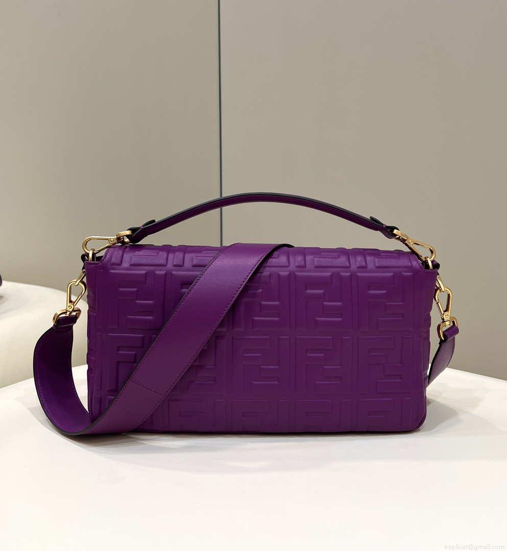 Fendi 8BR771 Baguette Purple leather bag