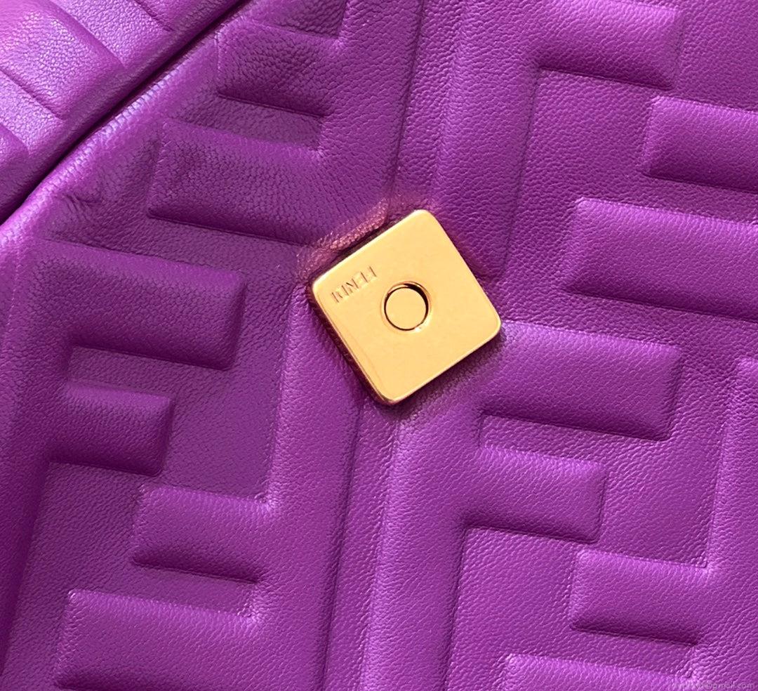 Fendi 8BR771 Baguette Purple leather bag