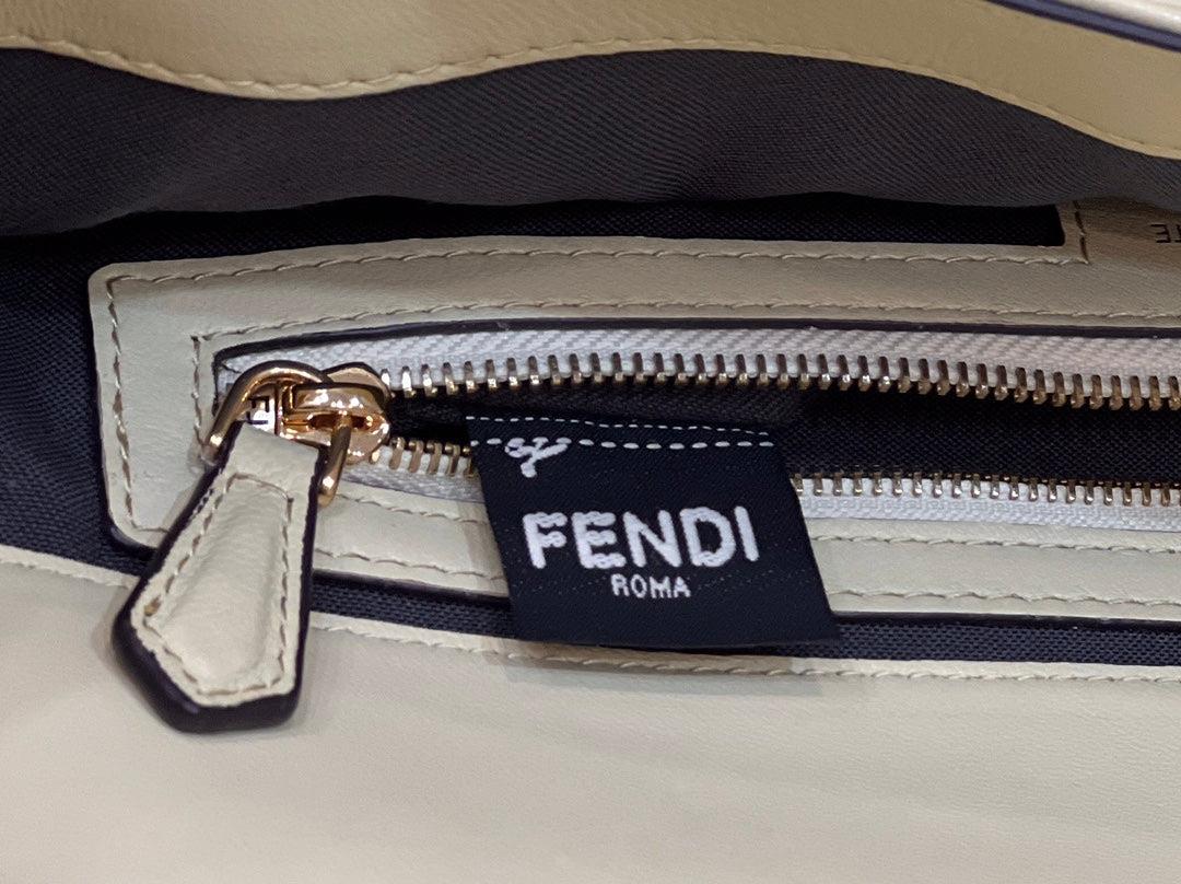 Fendi 8BR771 Baguette Large Light Yellow leather bag