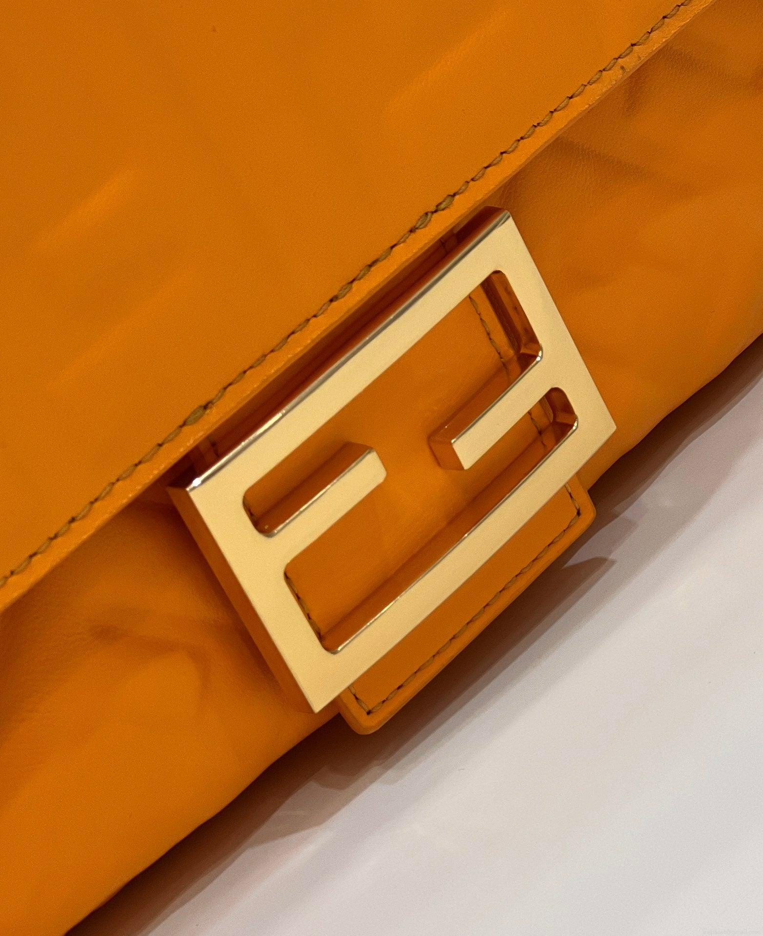 Fendi 8BR771 Baguette Large Orange leather 0135 bag