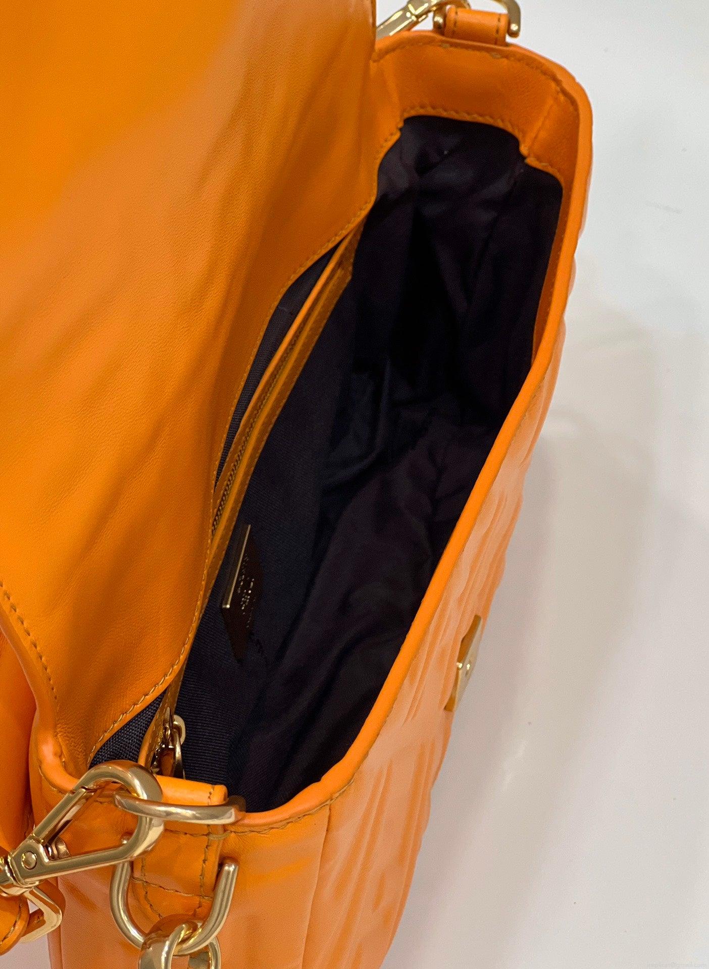 Fendi 8BR771 Baguette Large Orange leather 0135 bag