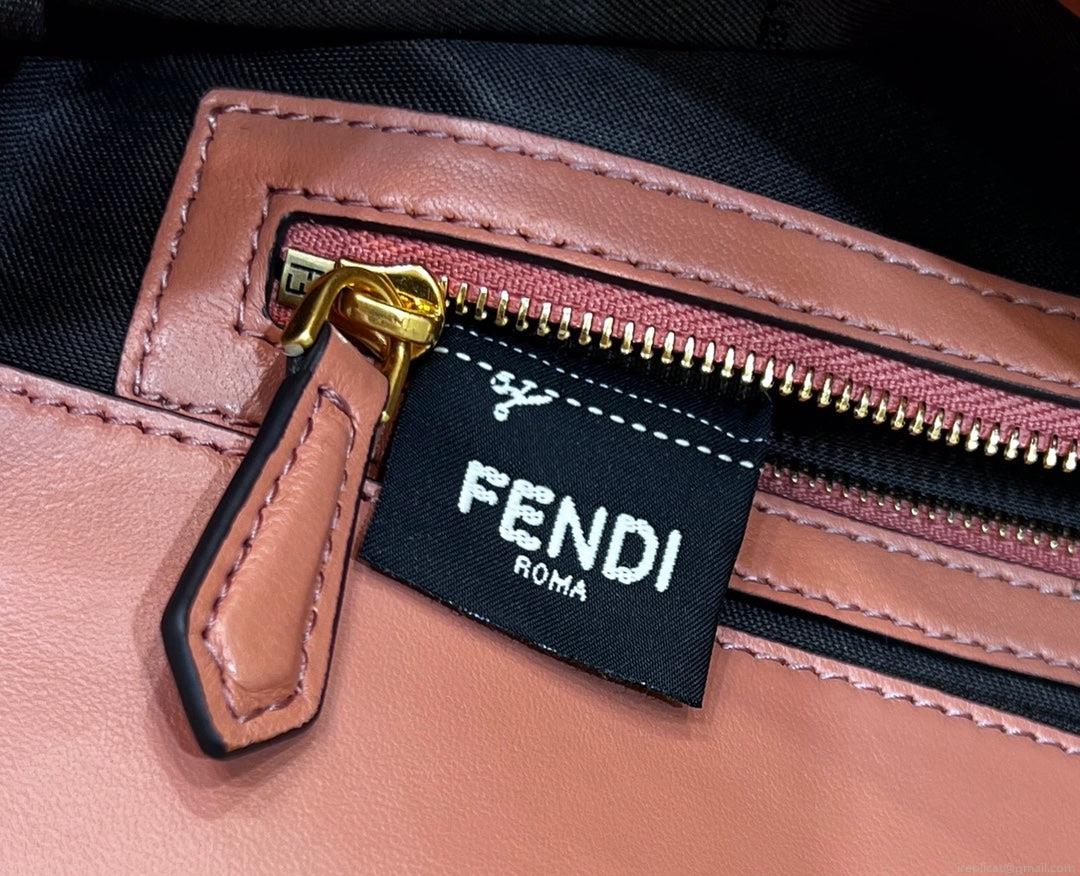 Fendi 8BR600 Baguette Medium Pink leather 0135M bag