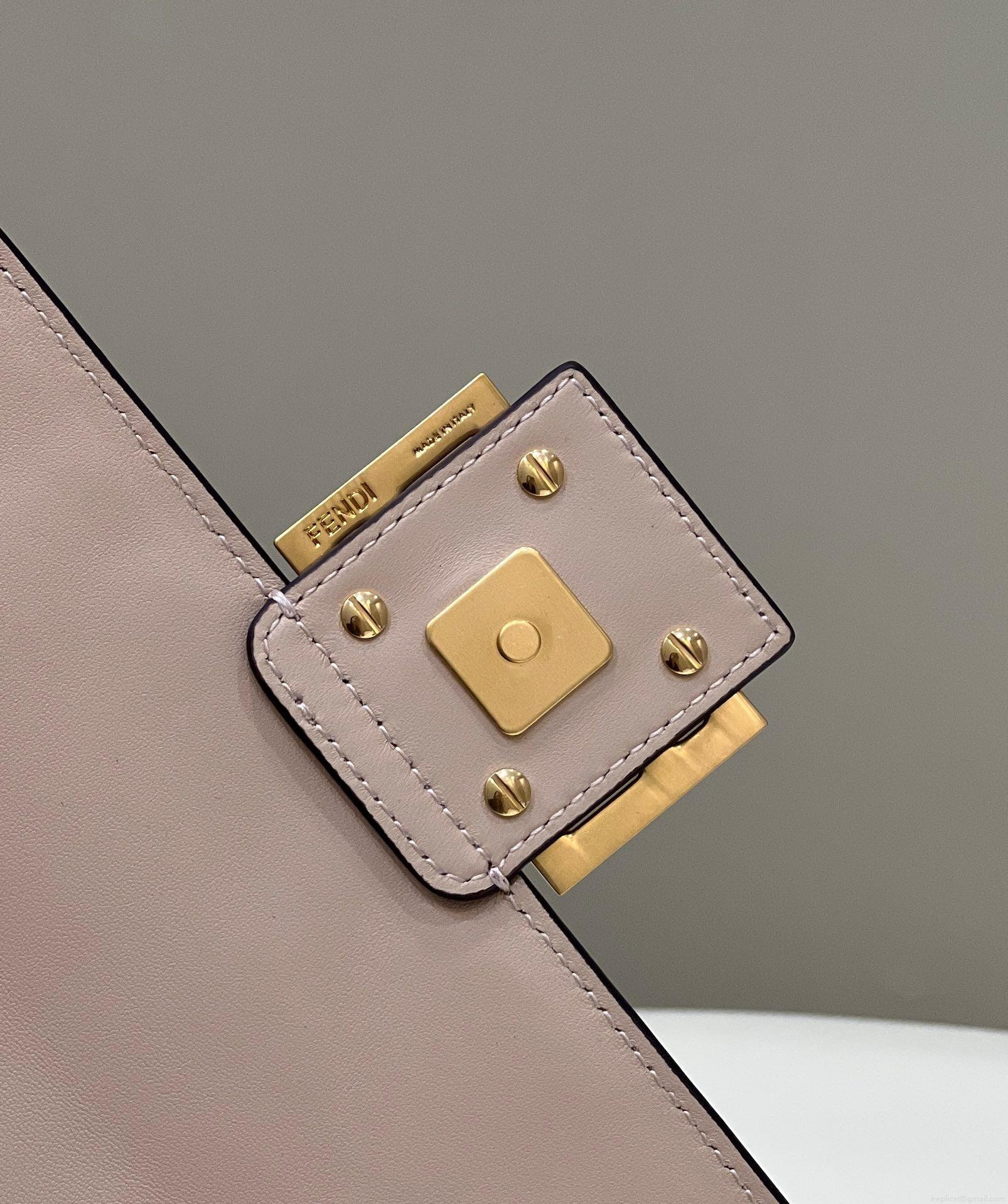 Fendi 8BR600 Baguette Medium Light Pink leather 0135M bag