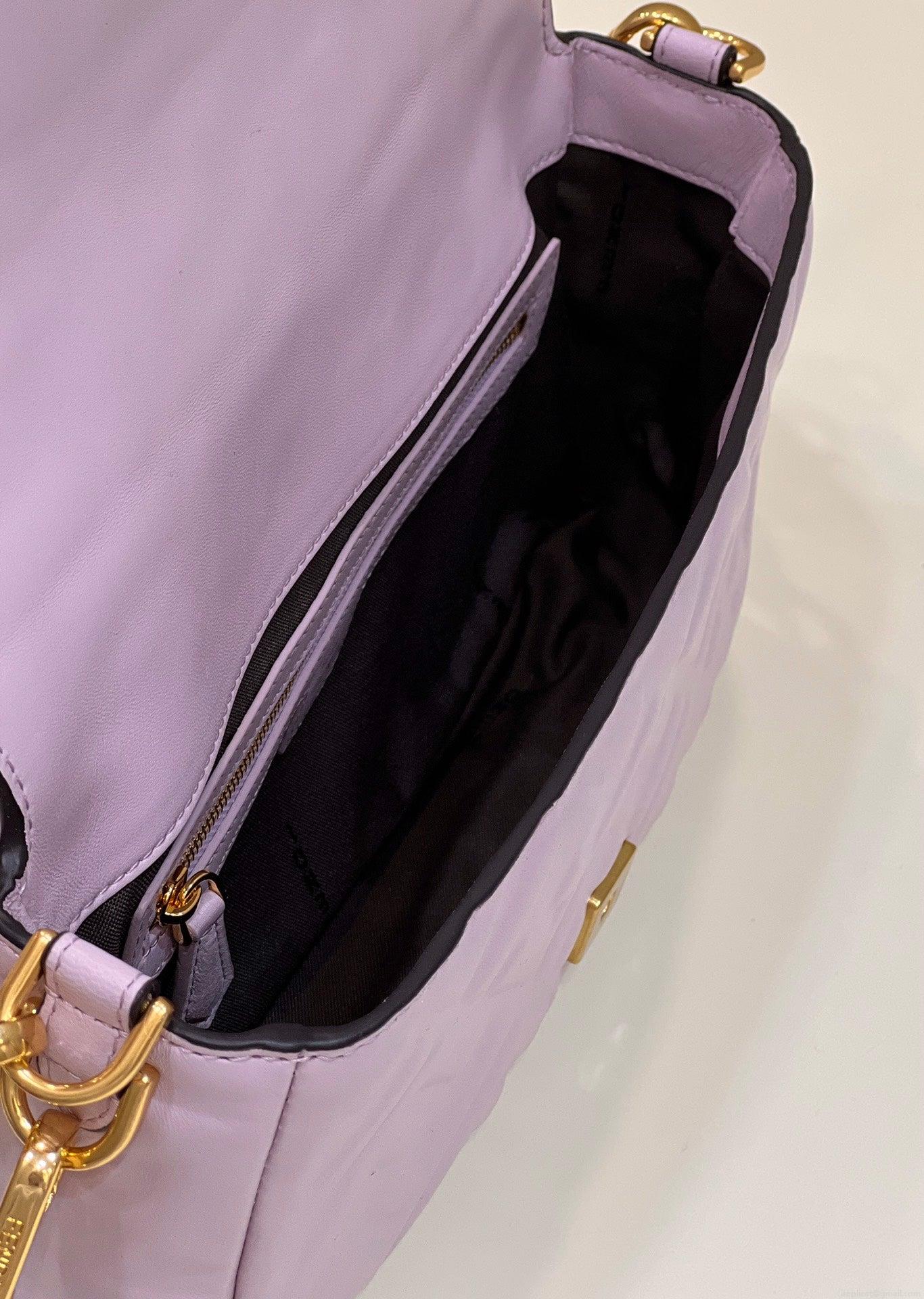 Fendi 8BR600 Baguette Medium Purple leather 0135M bag