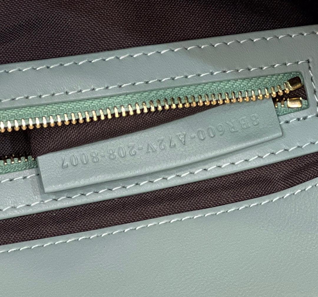 Fendi 8BR600 Baguette Medium Lake Blue leather 0135M bag