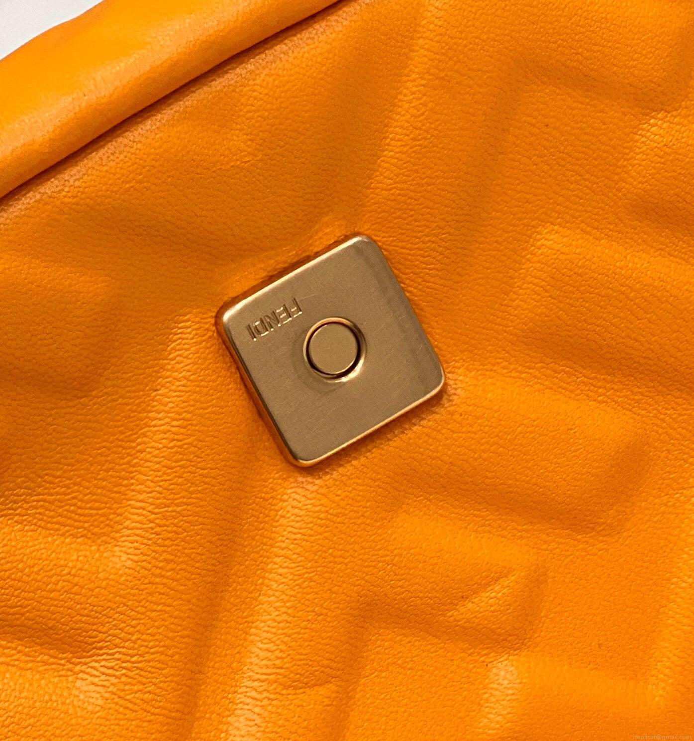 Fendi 8BS017 Baguette Mini Orange leather 0135S bag