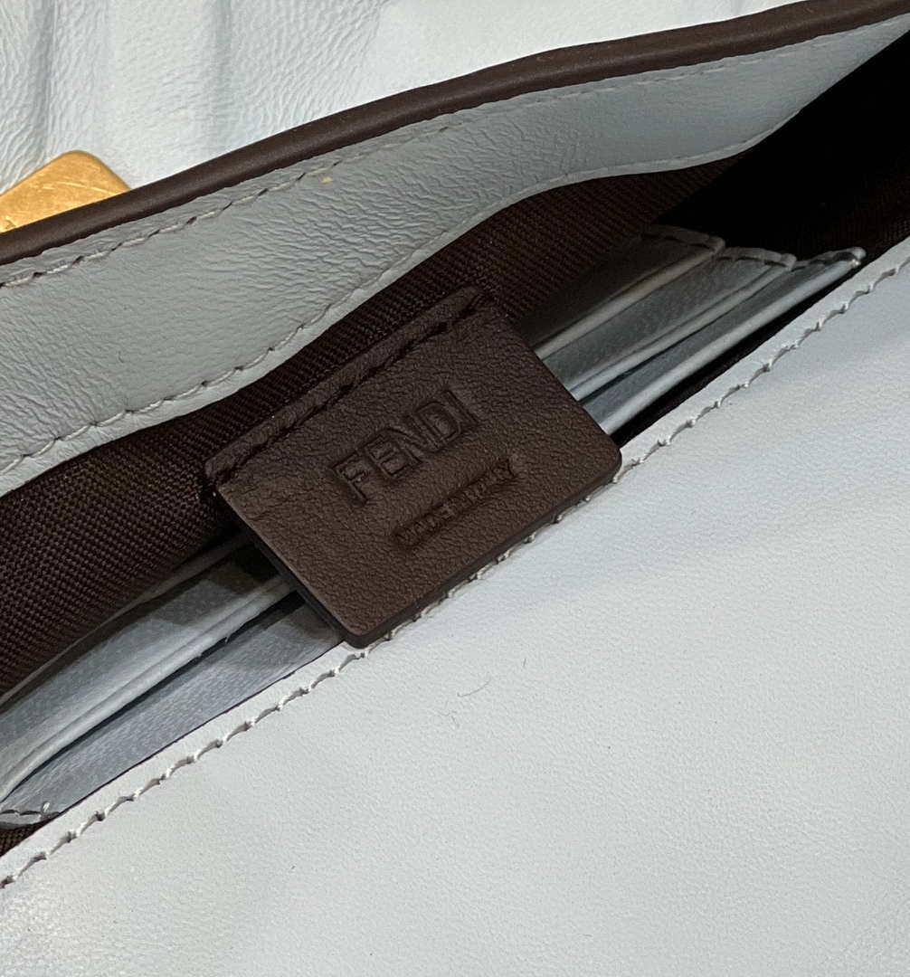 Fendi 8BS017 Baguette Mini Blue leather 0135 bag