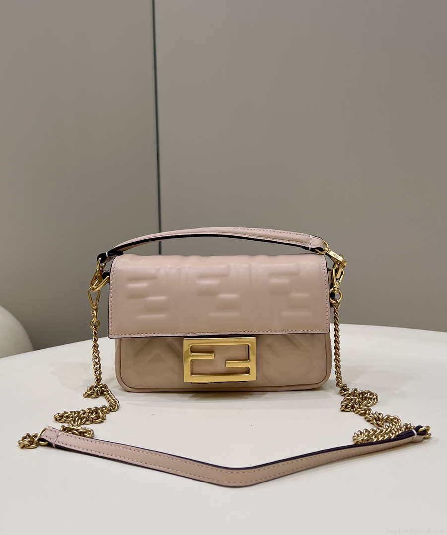 Fendi 8BS017 Baguette Mini Light Pink leather 0135S bag