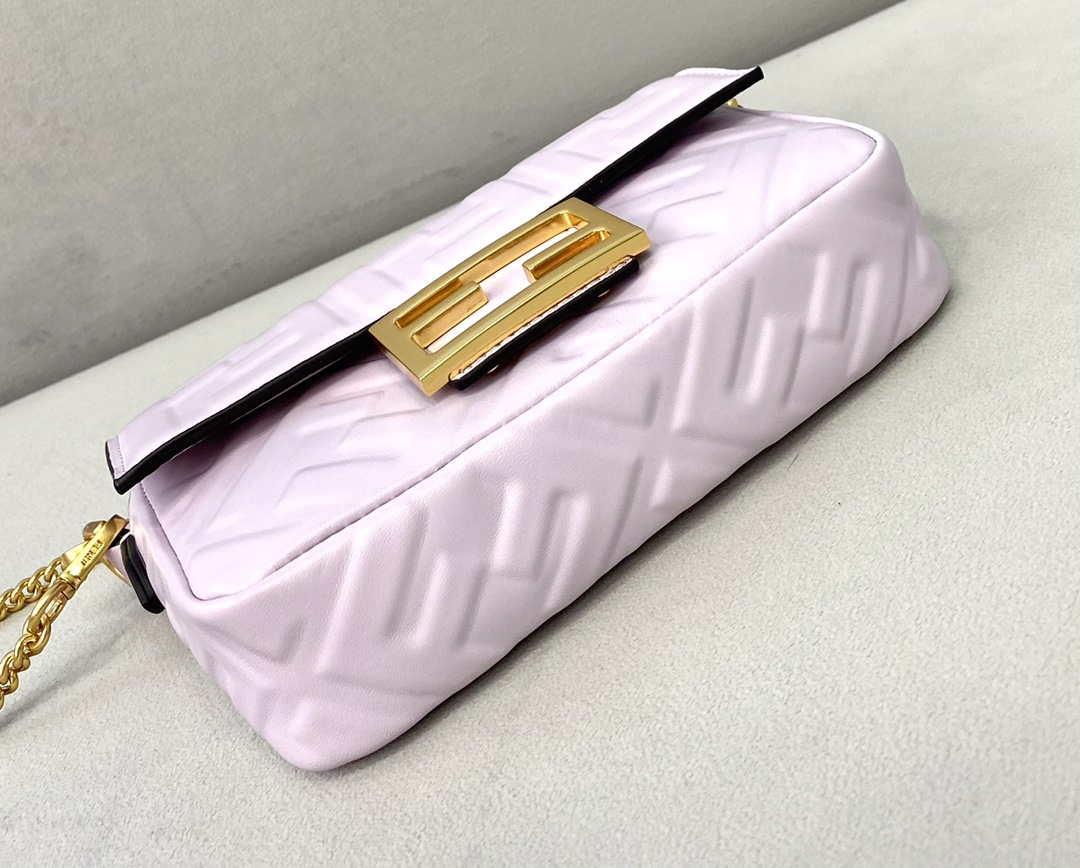 Fendi 8BS017 Baguette Mini Light Purple leather 0135S bag