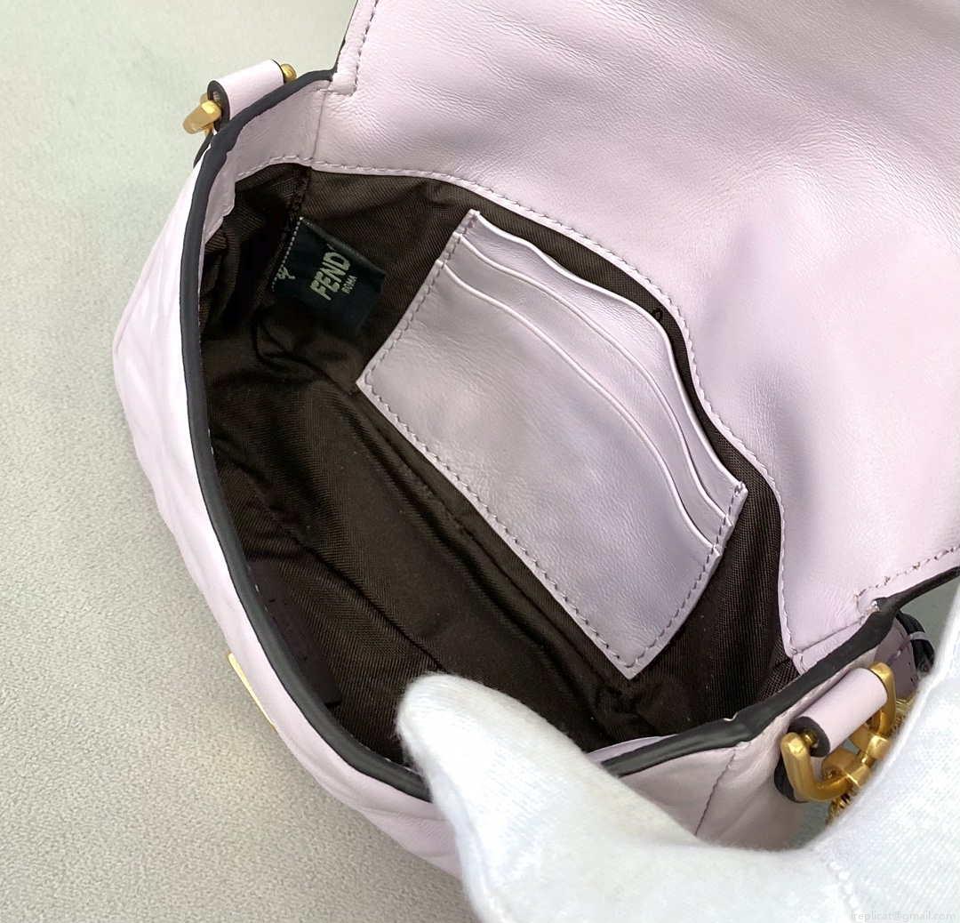 Fendi 8BS017 Baguette Mini Light Purple leather 0135S bag