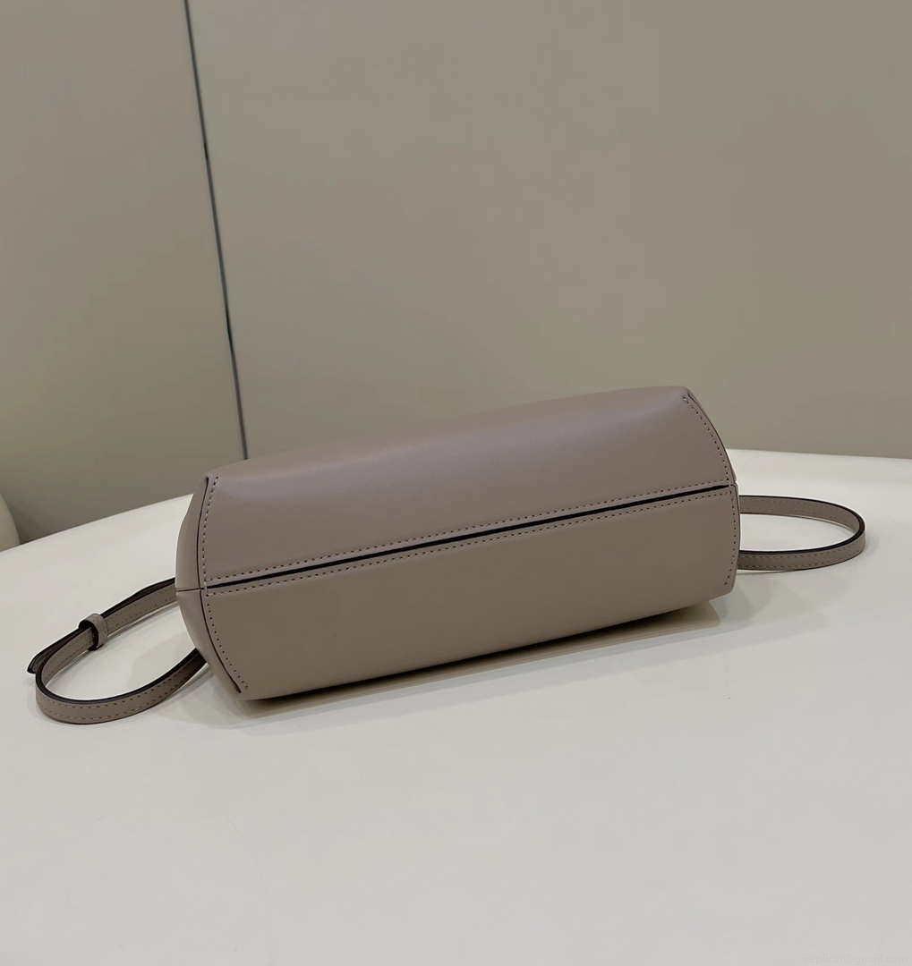 Fendi 8BP129 First Small Fuchsia leather bag 80018M Gray