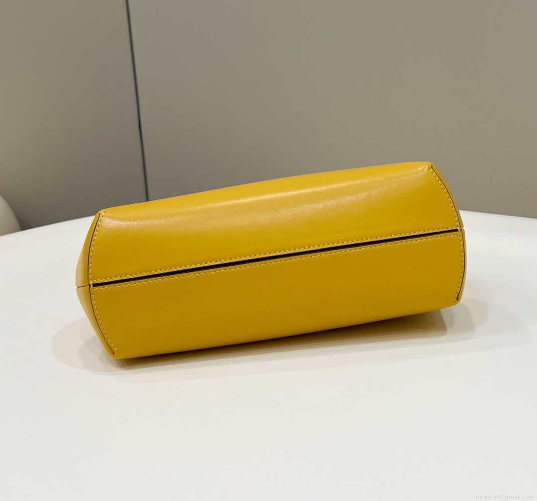 Fendi 8BP129 First Small Fuchsia leather bag 80018M Yellow